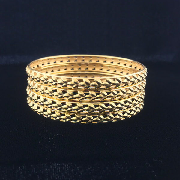 21K Leaf bangle